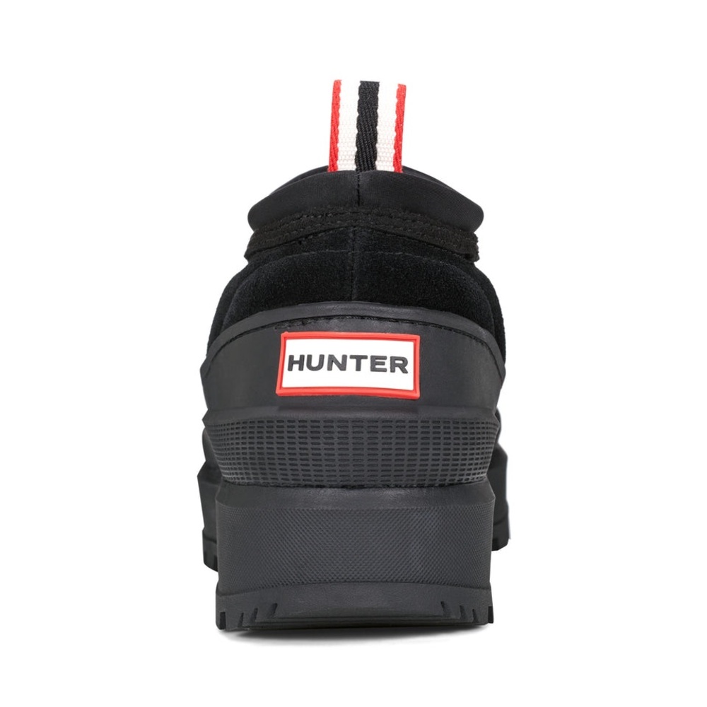 Hunter [6] Askern Waterproof Suede Platform Women Slip-on Bootie Black